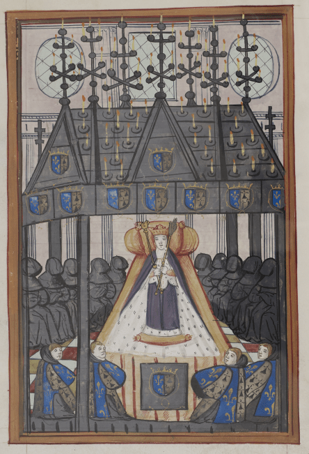Manuscrit relatant les Funérailles d'Anne de Bretagne