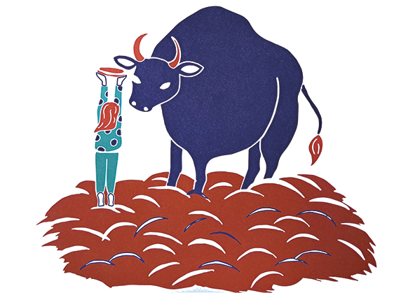 Le taureau bleu 2 (c) claire astigarraga